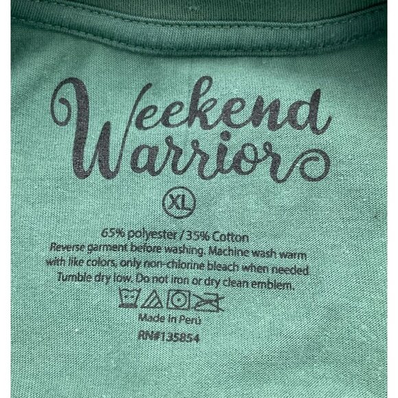 Weekend Warrior Long Sleeve Yoga Posing Skeletons Celestial Moon Stars Tee XL - Picture 5 of 6